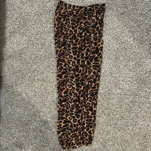 Leopard Print Maxi Skirt